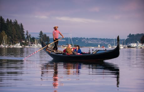 Gondola on the water.